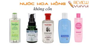 các loại nước hoa hồng không cồn