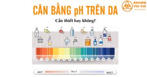 Cân bằng pH trên da