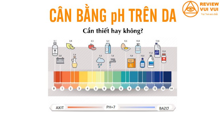 Cân bằng pH trên da