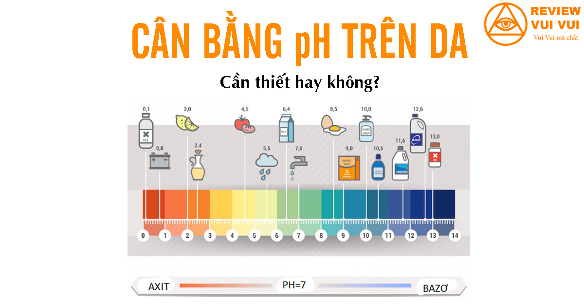 Cân bằng pH trên da